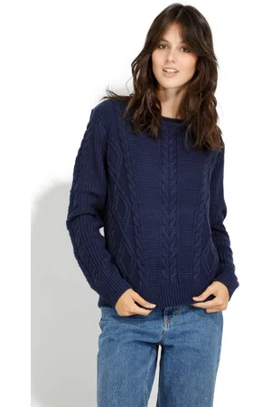 William De Faye Trui met ronde hals 4-ply twist