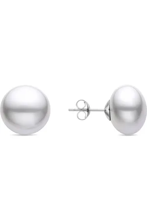 Luxenter Nandi 925 Sterling Zilver en Rhodium Geplateerde Parel Oorbellen