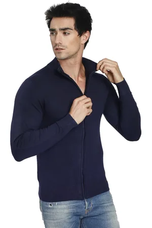 William De Faye Gilet met lange mouwen en rits