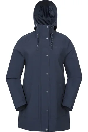 Mountain Warehouse Dames Foxtail Waterdichte Fleece-Gevoerde Jas (Marineblauw)