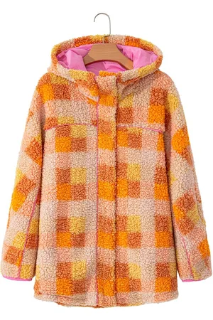 Azura Exchange Dames Sherpa Geruite Jas