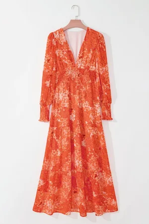 Azura Exchange Dames Bloemen Maxi Jurk