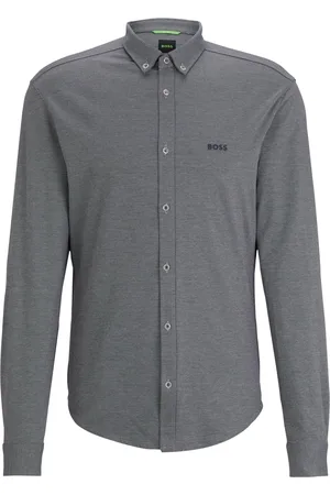 HUGO BOSS Boss Biado_r Lange Mouwen Shirt Navy