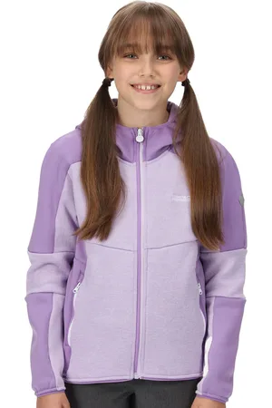 Regatta Meisjes Dissolver V Marl Gebreide Hooded Fleece Jas