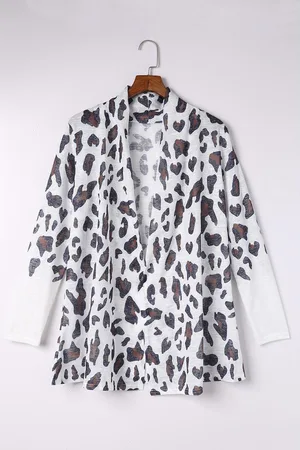 Azura Exchange Dames Luipaardprint Open Cardigan in