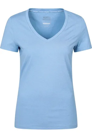 Mountain Warehouse Dames/Dames Vitaliteit V Hals T-shirt (Lichtblauw)