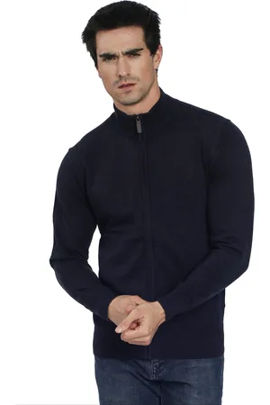 William De Faye Vest met ritssluiting en tweekleurige kraag