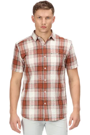 Regatta Heren Deakin IV Coolweave Katoenen Korte Mouw Shirt