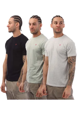 Farah Heren Laven 3 Pack T-Shirts in Multi kleur