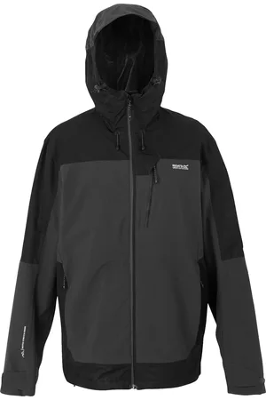 Regatta Heren Highton IV Stretch Waterdichte Jas (As/Zwart)