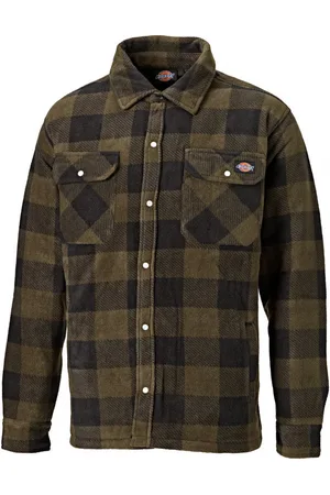 Dickies Heren Portland Lange Mouw Polyester Polar Fleece Gevoerde Shirt
