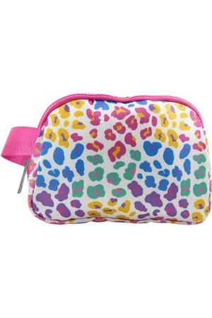 Azura Exchange Roze Rode Luipaardprint Ritssluiting Brede Schoudertas