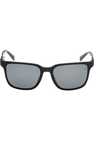 Timberland Grijze lens zwarte zonnebril