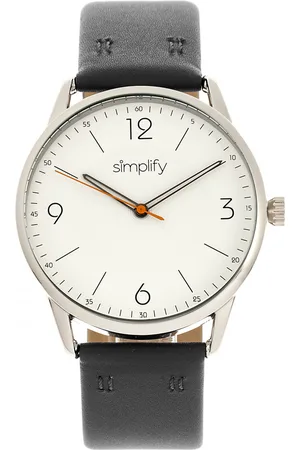 Simplify Vereenvoudig het 6300 horloge met leren band