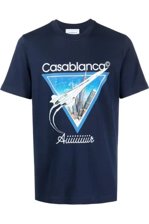 Casablanca Air Concorde Design marineblauw T-shirt