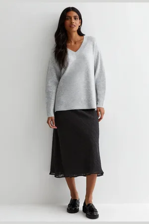 Gini London Bias midi-rok van jacquard met dierenprint