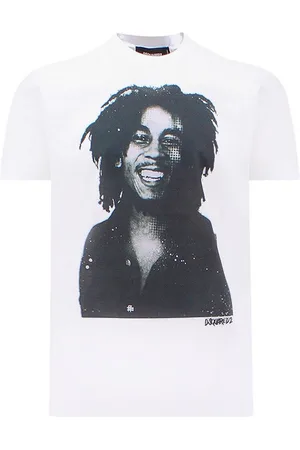 Dsquared2 Cool Fit Bob Marley Quote Design T-shirt