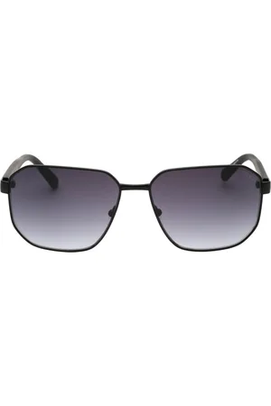 Guess Donkergrijze SF-lens matzwarte zonnebril