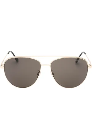 Tom Ford Aisian Fit Smoke Lens glanzende roségouden zonnebril