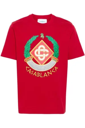 Casablanca Crest bedrukt logo T-shirt