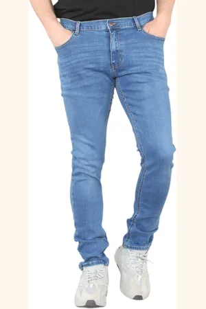 MYT Heren skinny fit jeans stretch denim in middenblauw