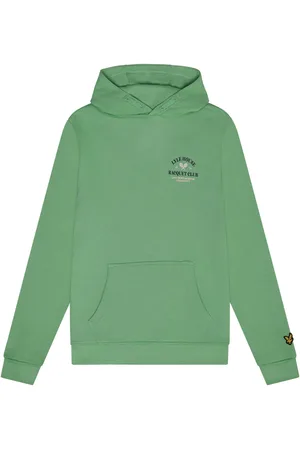 Lyle & Scott Lyle And Scott Juniors Racquet Club Graphic Hoodie voor jongens in