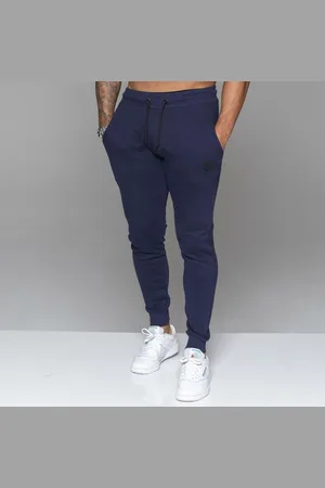 MYT Heren slim fit joggingbroek marineblauw