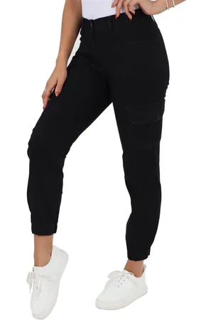 MYT Damesjeans met elastische taille en zelfboeien in