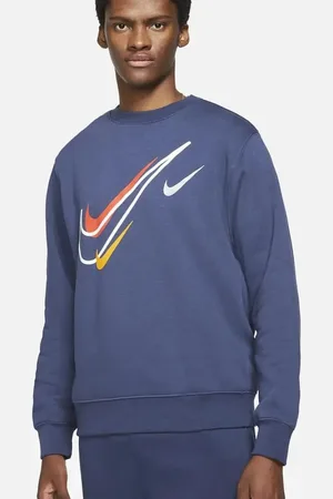 Nike Heren Multi Swoosh Crewneck Sweatshirt in