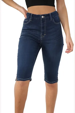 MYT Magic Shaping denim short met hoge taille voor dames