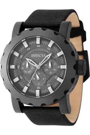 Invicta I-Force 47585 Heren Horloge - Quartz Uurwerk - Roestvrij Staal met zwarte Wijzerplaat - 46mm