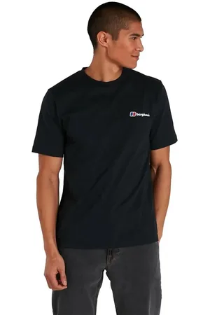 Berghaus Heren organisch T-shirt met voor- en achterkant met logo in