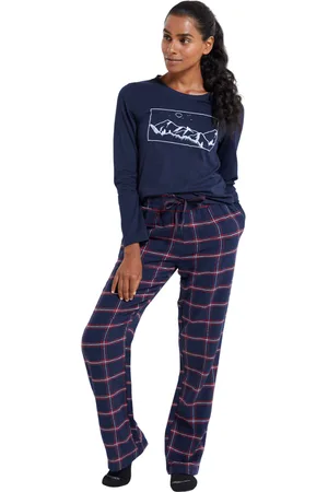 Mountain Warehouse Dames/Dames Dream Mountain Lange Pyjama Set (Marine)