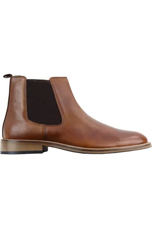 House of Cavani Heren Vintage Tan lederen dealerlaarzen