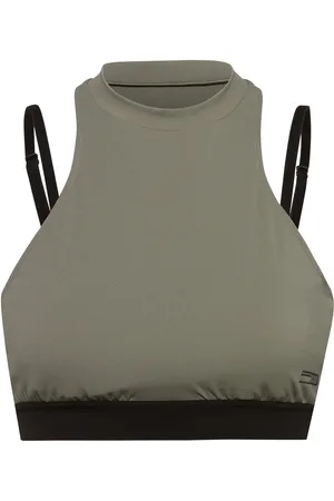 HUGO BOSS Damestop Demalina in Khaki