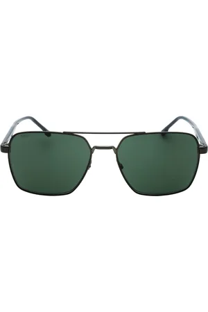 HUGO BOSS Groene lens mat ruthenium zwarte zonnebril