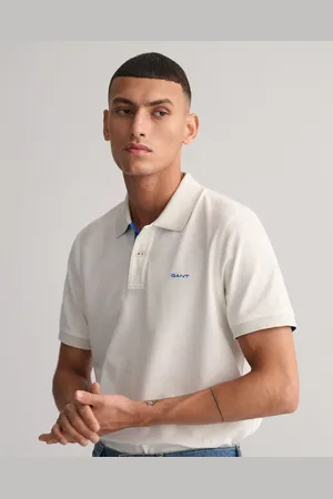 GANT Regular fit korte mouw contrast piqué rugger