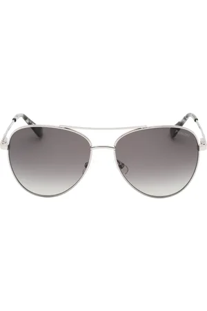 Banana Republic Grijze SF PZ lens zilveren zonnebril