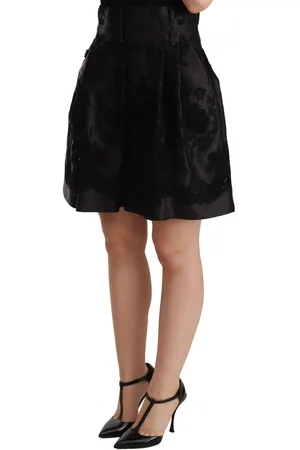 Dolce & Gabbana Minishorts Van Gebloemd Brokaat Met Hoge Taille
