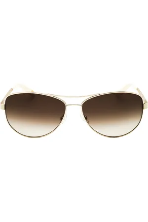 Juicy Couture Bruine gradiëntlens lichtgouden zonnebril