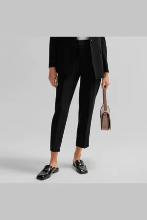 HUGO BOSS Damespantalon Tapia Belted Regular-Fit in