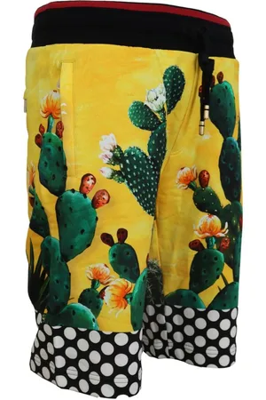 Dolce & Gabbana Katoenen Sweatshort Met Cactusprint