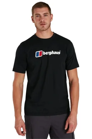Berghaus Heren biologisch groot logo T-shirt in