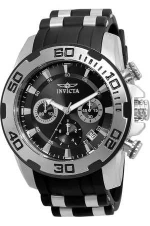 Invicta Pro Diver - SCUBA 22311 Heren Horloge - Quartz Uurwerk - Roestvrij Staal met zwarte Wijzerplaat - 50mm