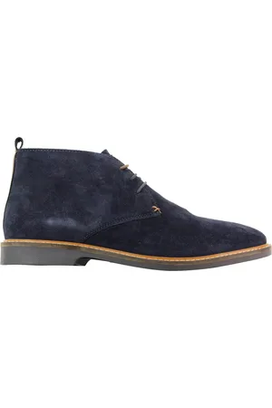 House of Cavani Marine suède chukka-laarzen met veters voor heren