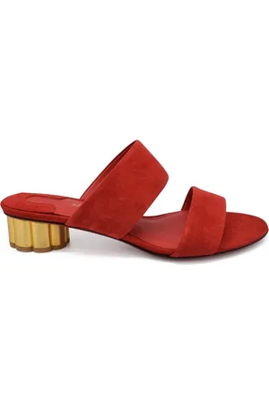 Salvatore Ferragamo Suède muiltjes