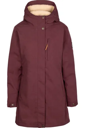 Trespass Dames/Dames Risha TP50 fleece gevoerde waterdichte jas (Mulberry)