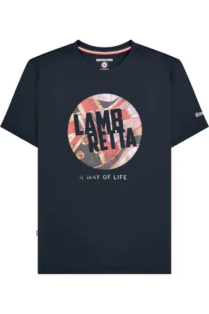 Lambretta T-shirt heren Union Jack (Marine)