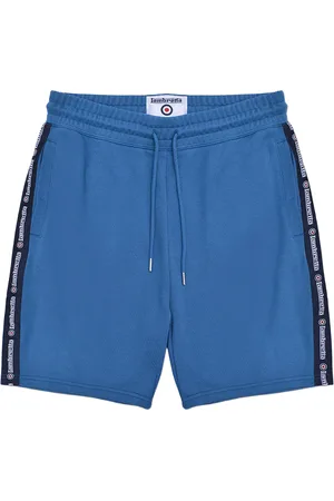 Lambretta Heren SS24 Getapete Shorts (Donkerblauw)