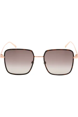 Marc Jacobs Bruine gradiëntlens roségouden zonnebril
